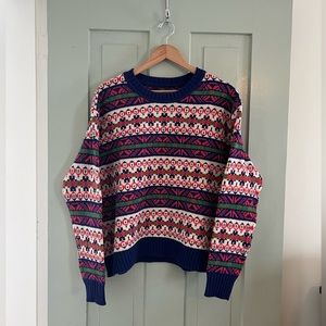 JCrew Fairisle Sweater (100% Lamb’s Wool)